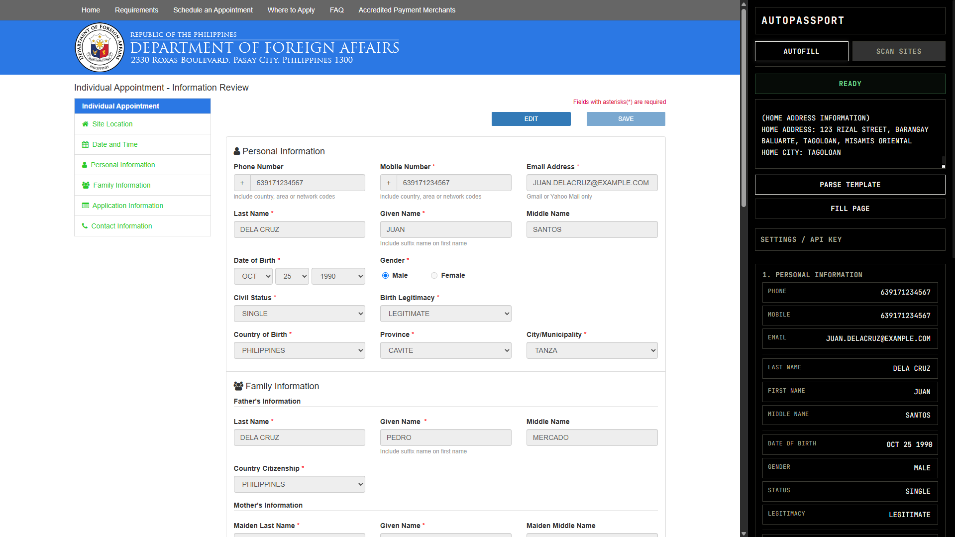 AutoPassport: DFA Application Automator